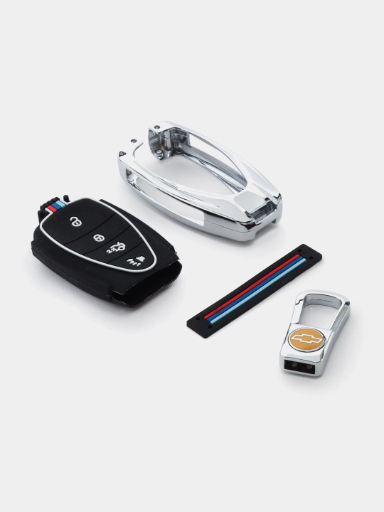 Avtomobil kaliti uchun g'ilof, himoyalovchi, Chevrolet Tracker 1 + Equinox temir rangli - 