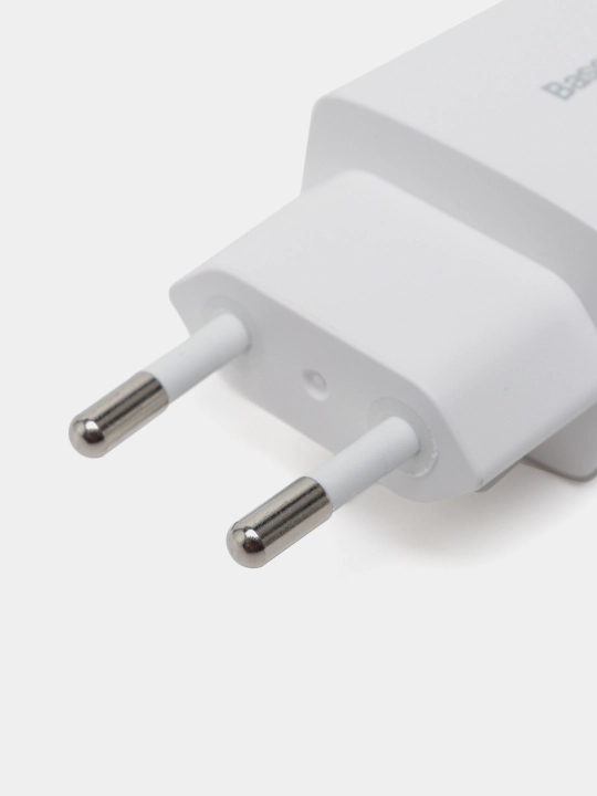 Baseus Compact Charger 2u 10.5 W EU tarmoq zaryadlovchi qurilmasi oq (CCXJ010202)