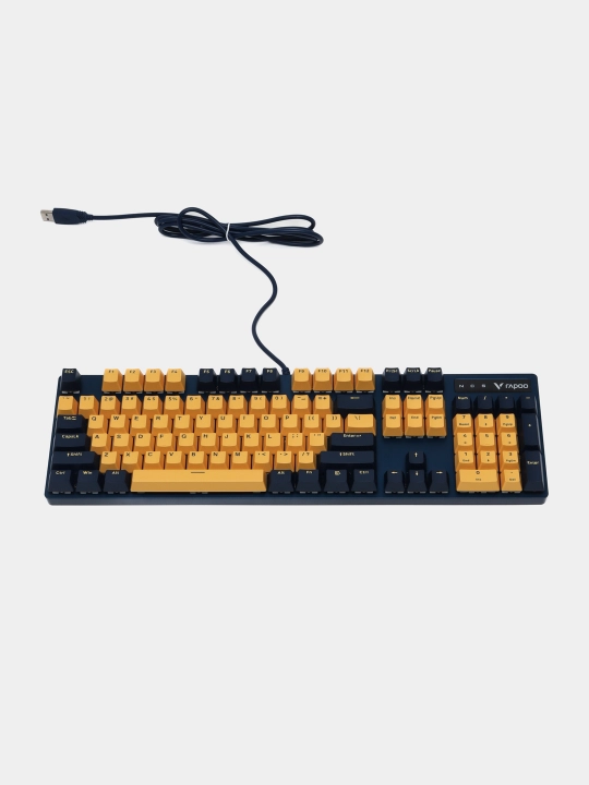 Rapoo V500 pro blue switch o'yin klaviaturasi, mexanik klaviatura, o'yin klaviaturasi