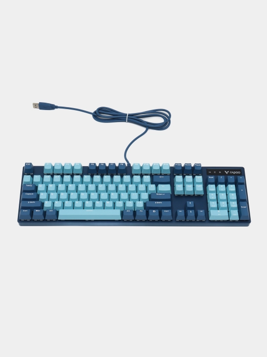 Rapoo V500 pro blue switch o'yin klaviaturasi, mexanik klaviatura, o'yin klaviaturasi