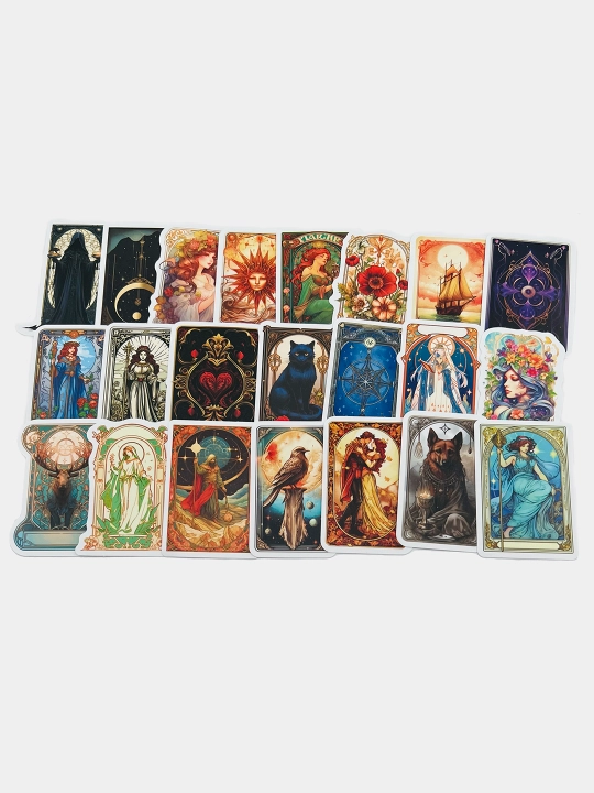 Nakleykalar, stikerlar "Tarot kartalari retro uslubida." telefon kompyuterlar uchun