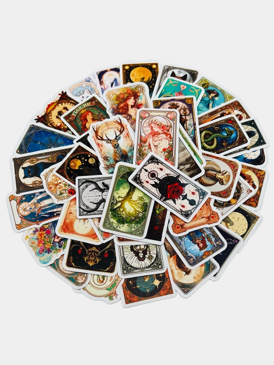 Nakleykalar, stikerlar "Tarot kartalari retro uslubida." telefon kompyuterlar uchun