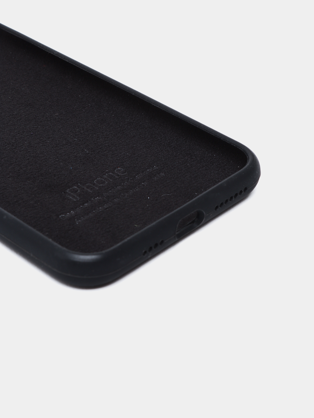 Silikon chexol iPhone 11–17, Pro va Pro Max uchun, Soft Touch, mikrofibrali