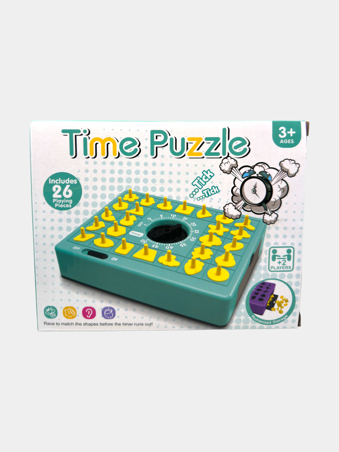 Развивающая игрушка, логическая игра на скорость и время Time Puzzle, для  детей и взрослых купить по низким ценам в интернет-магазине Uzum (789449)