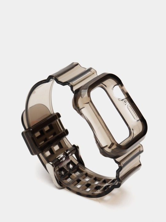 Ремешок для Apple Watch, браслет силиконовый, прозрачный, 38 / 40 / 41 / 42 / 44 45 49 мм