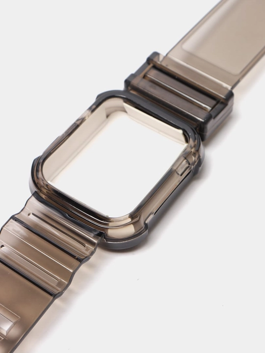 Ремешок для Apple Watch, браслет силиконовый, прозрачный, 38 / 40 / 41 / 42 / 44 45 49 мм