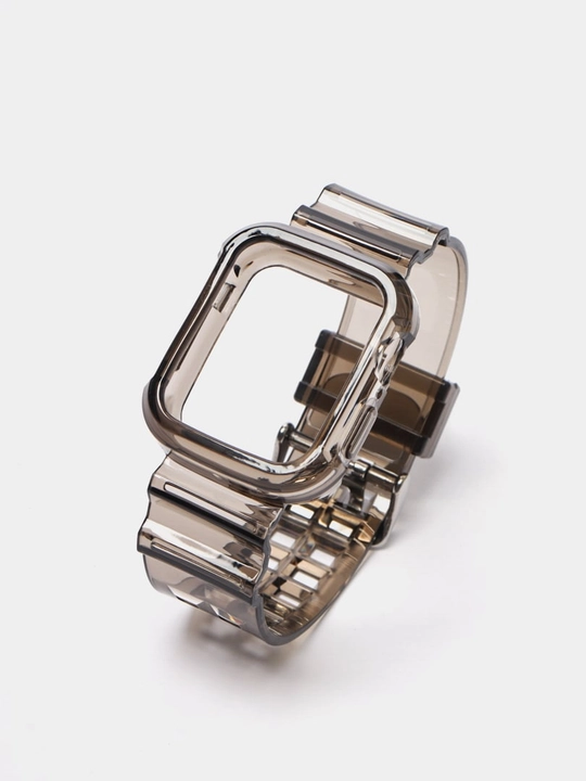 Ремешок для Apple Watch, браслет силиконовый, прозрачный, 38 / 40 / 41 / 42 / 44 45 49 мм