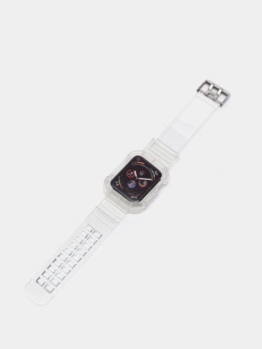 Ремешок для Apple Watch, браслет силиконовый, прозрачный, 38 / 40 / 41 / 42 / 44 45 49 мм