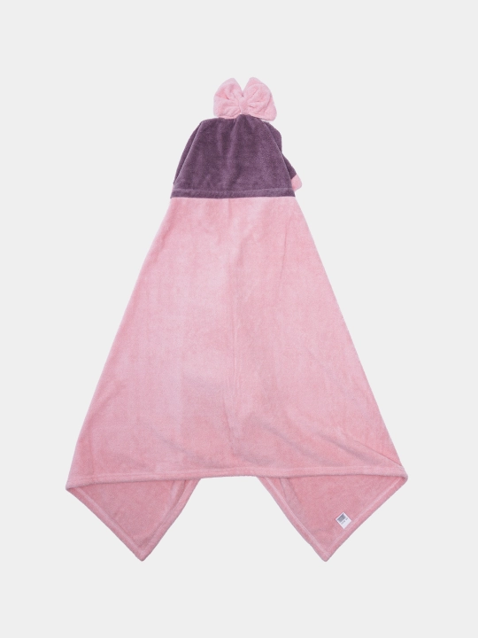 Bolalar uchun qalpoqli sochiq xalat, poncho
