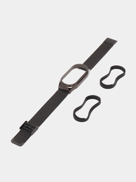 Ремешок для Xiaomi Mi Band 3/4/5/6/7/8, металлический, миланская петля