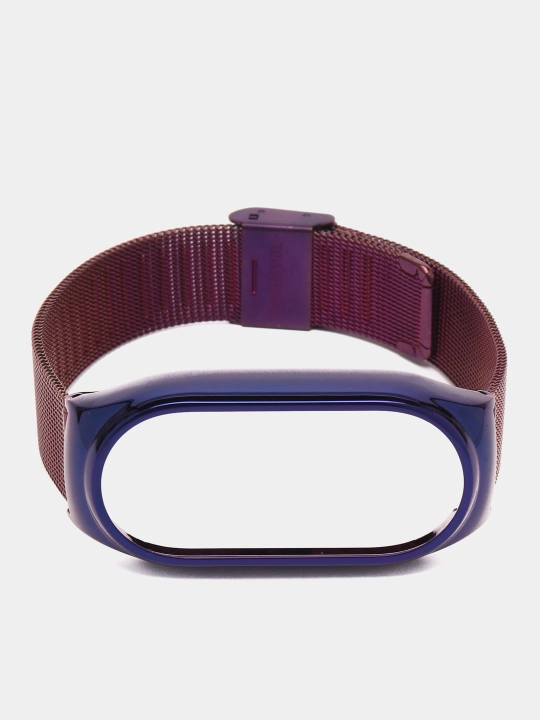 Ремешок для Xiaomi Mi Band 3/4/5/6/7/8, металлический, миланская петля