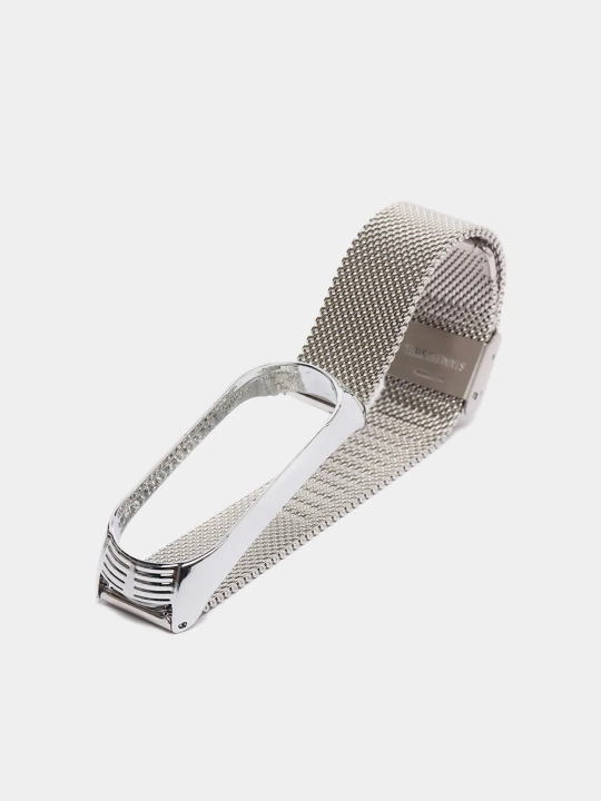 Ремешок для Xiaomi Mi Band 3/4/5/6/7/8, металлический, миланская петля