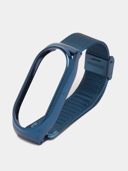 Ремешок для Xiaomi Mi Band 3/4/5/6/7/8, металлический, миланская петля