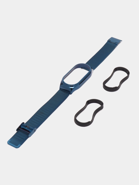 Ремешок для Xiaomi Mi Band 3/4/5/6/7/8, металлический, миланская петля