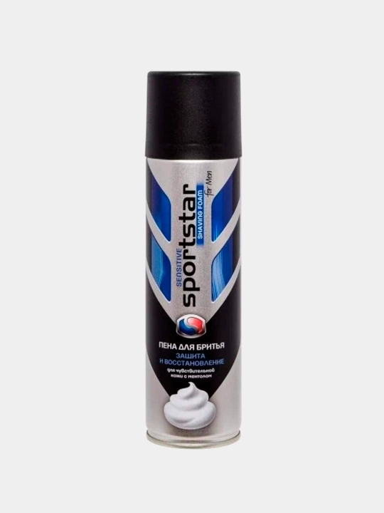 Soqol olish uchun ko'pik Sportstar For Men Sensitive, himoya va tiklash, 200 ml - 