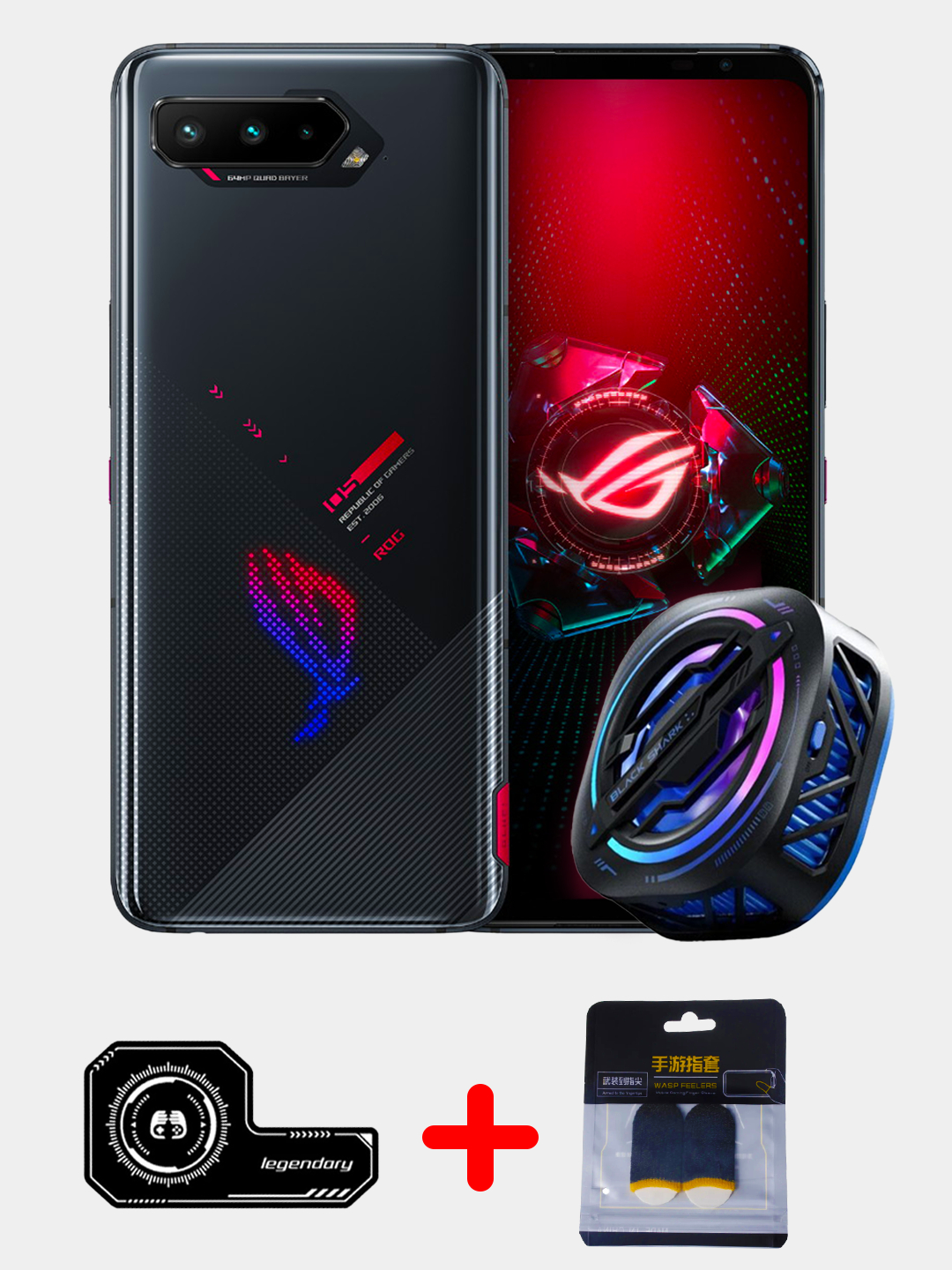 Смартфон ASUS ROG 5S Phone Global ROM, 18/512GB, Black Shark Magnet Cooler  3PRO, в подарок купить по низким ценам в интернет-магазине Uzum (744881)