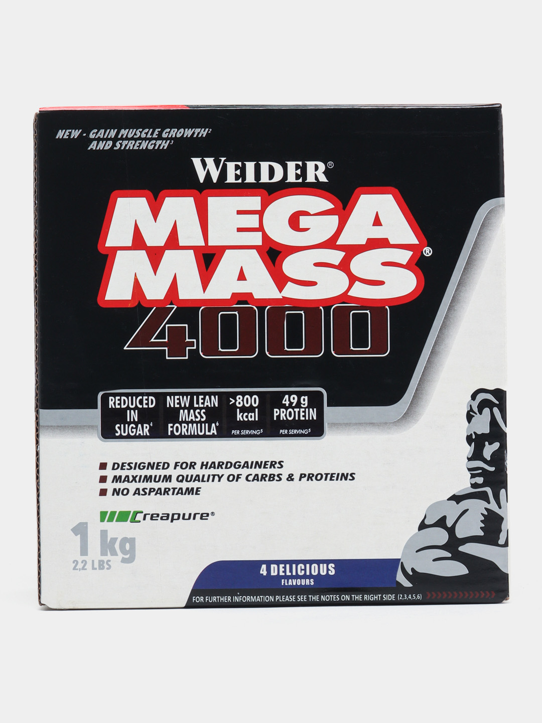 Гейнер Mega Mass 4000, WEIDER, 1 кг купить по низким ценам в интернет ...