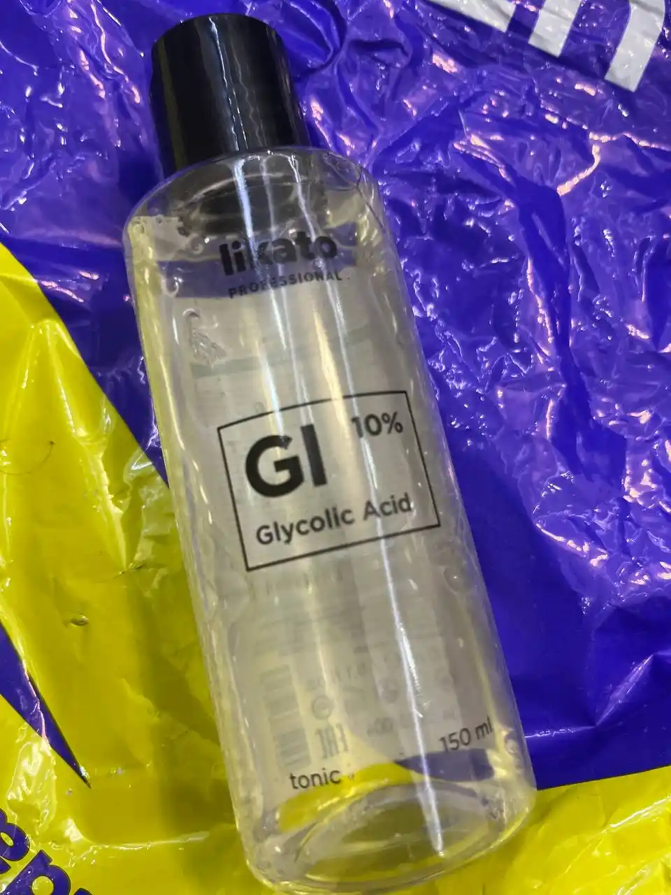 Yuz uchun tonik glikolik kislotali Likato, aloe vera bilan, terini tozalaydi, toner 150 ml