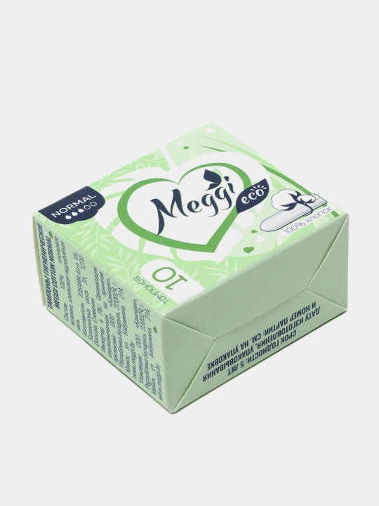 Meggi ECO, normal gigienik tamponlar, 10 dona