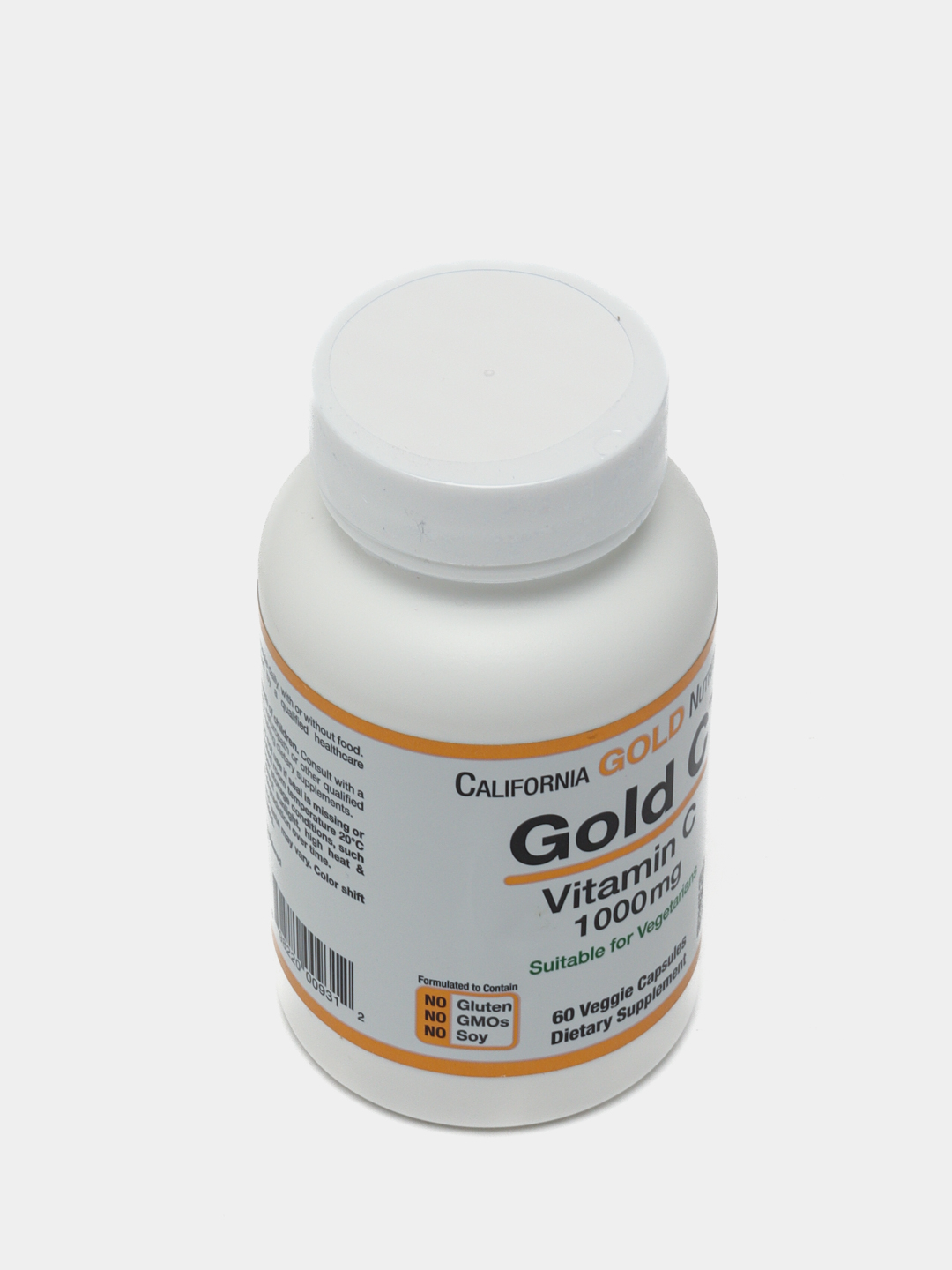 California Gold Nutrition, Gold C, витамин C класса USP, 1000 мг, 60 растительных капсул