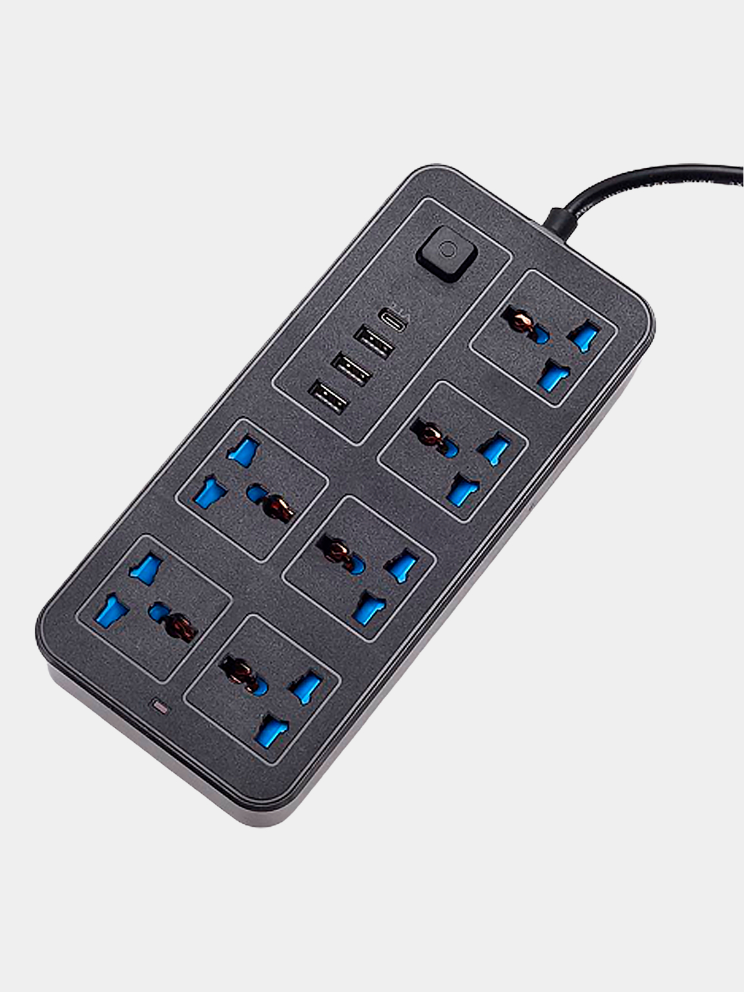 Удлинитель-переноска, 3 USB портами и 1 TYPE-C портом GKK A38, с 6 ...