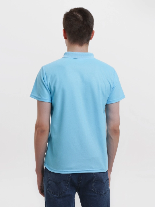 Однотонная хлопковая футболка Polo