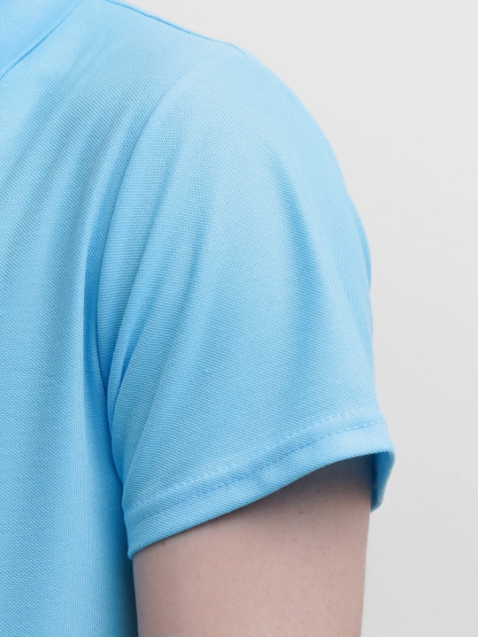 Однотонная хлопковая футболка Polo