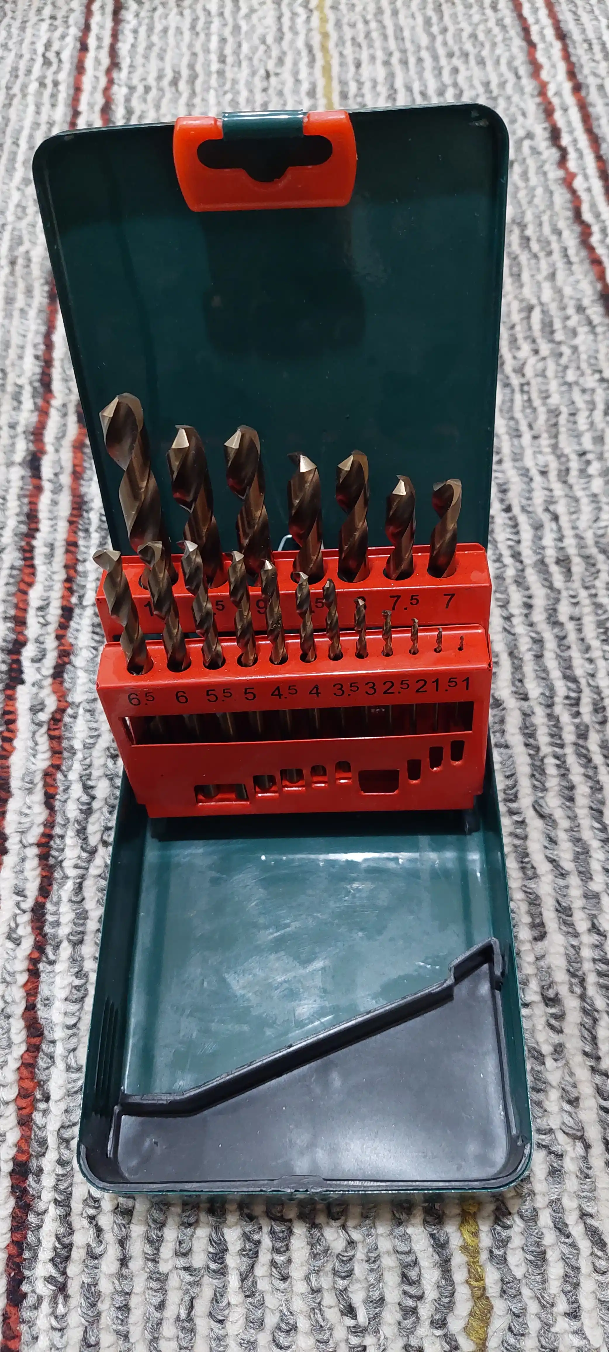 Комплект сверл Metabo, 19 предметов,  HSS-CO, SP