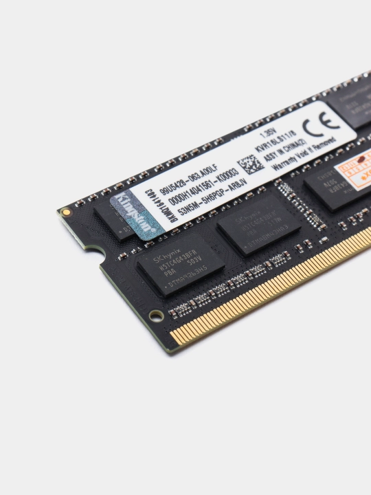 Operativ xotira SODIMM DDR3 4GB 8GB 1600 MHz Kingston, noutbuk uchun OEM