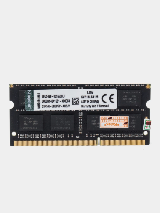Operativ xotira SODIMM DDR3 4GB 8GB 1600 MHz Kingston, noutbuk uchun OEM - 