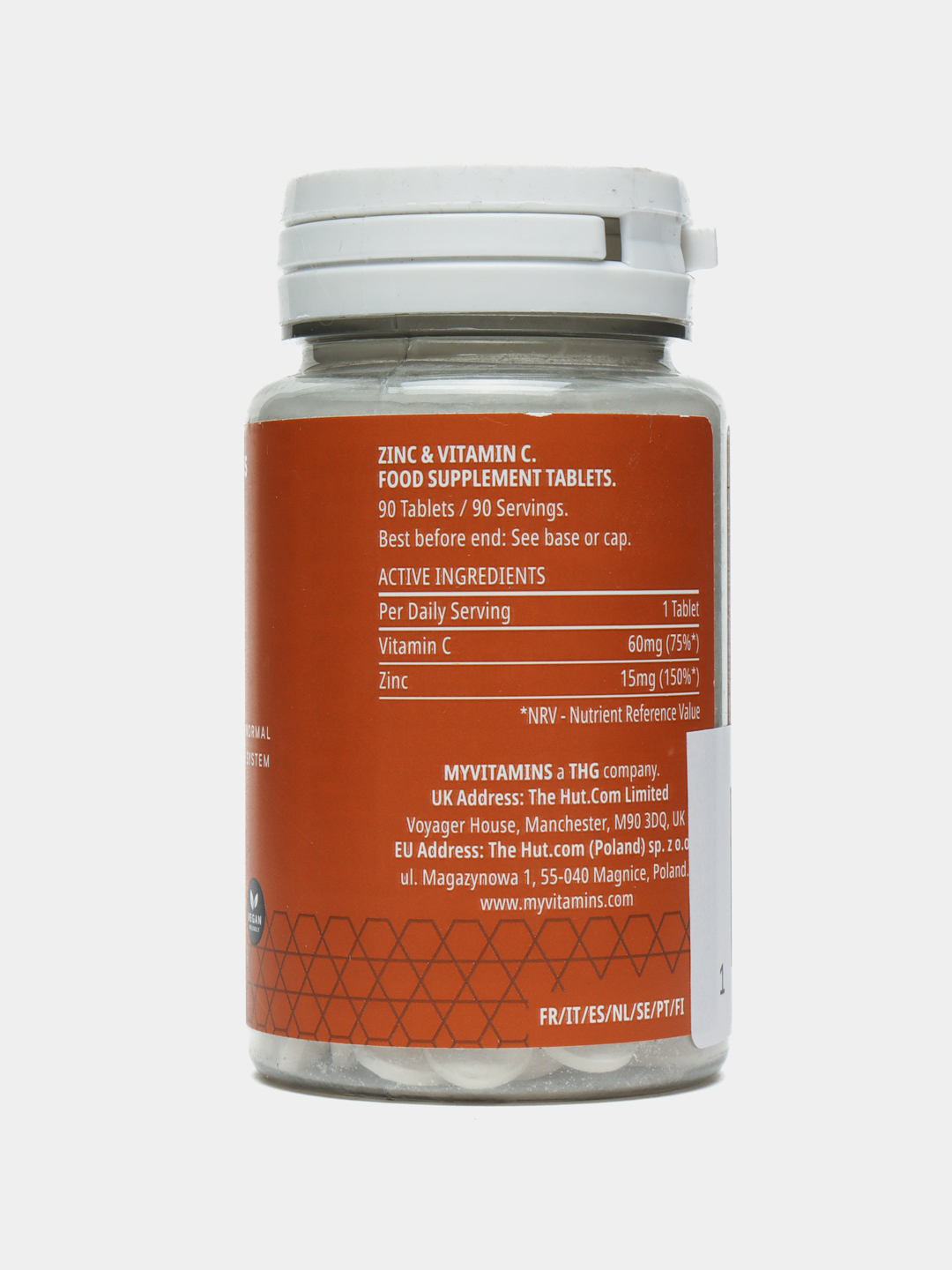 Комплекс цинка с витамином С, MyVitamins, Zinc для улучшения иммунитета ...