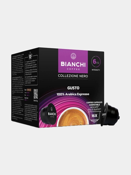 Qahva kapsulasi "Bianchi Gusto 100% Arabica Espresso" 16 kapsula - 