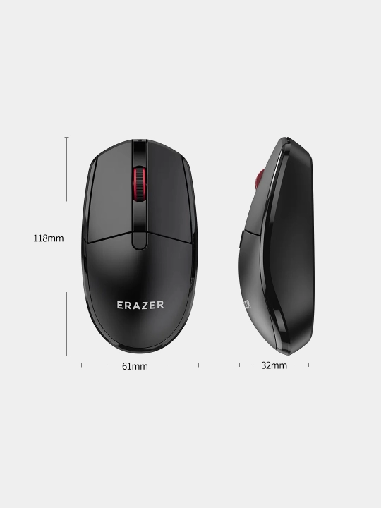 Мышь компьютерная Erazer N201 беспроводная, небольшая, портативная, удобная, для офиса и дома