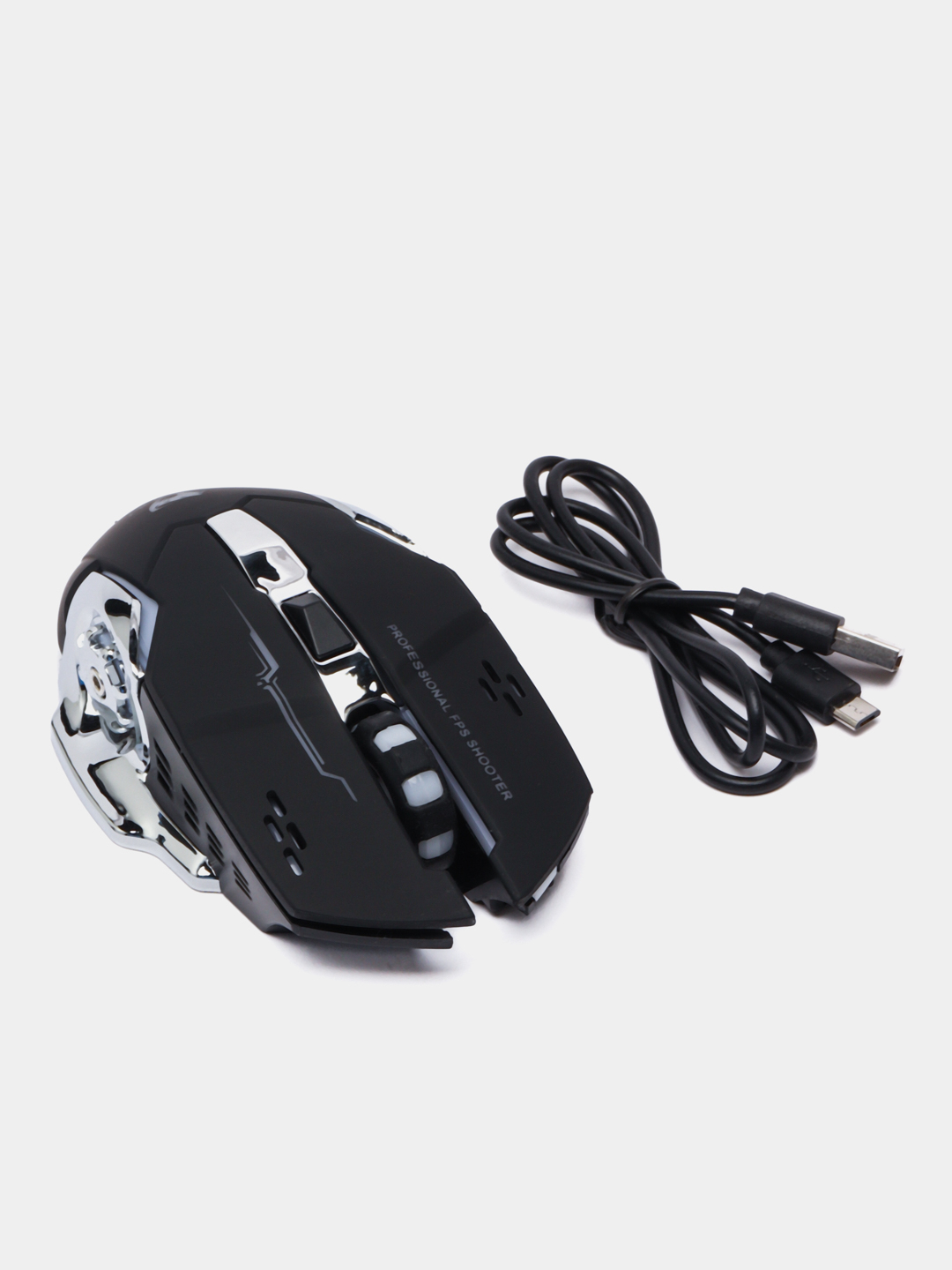 Бесшумная игровая мышь, беспроводная, 4 цвета, аккумуляторная, с LED ...