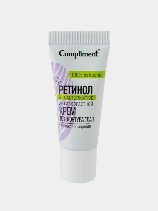 Ko‘z konturi uchun qarishga qarshi krem Compliment Retinol, shish va ajinlarga qarshi, 25 ml
