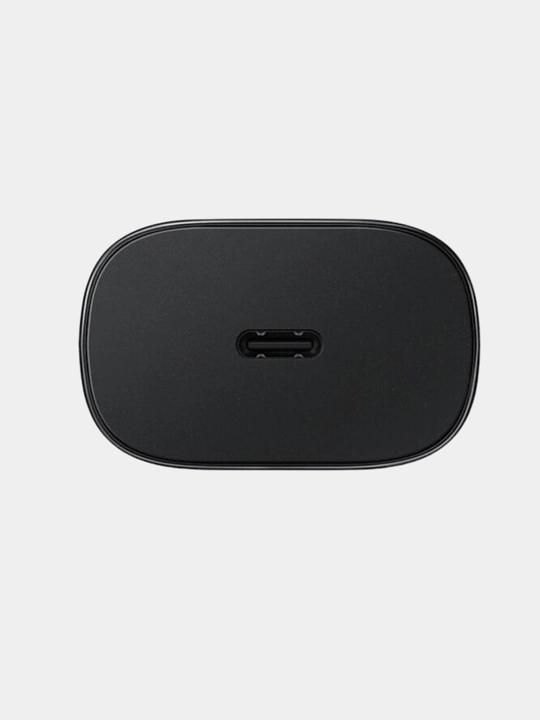 Адаптер Samsung с функцией быстрой зарядки 25W, Type-C, чёрный, в комплекте шнур