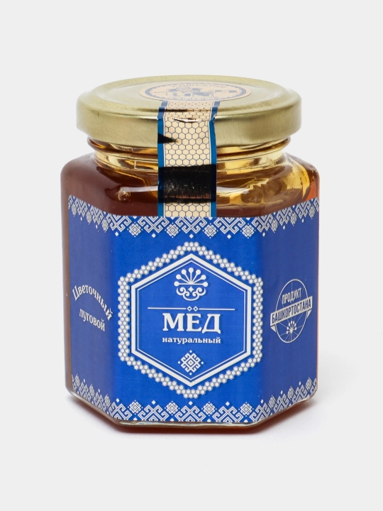 Натуральный Башкирский мёд, луговой - 