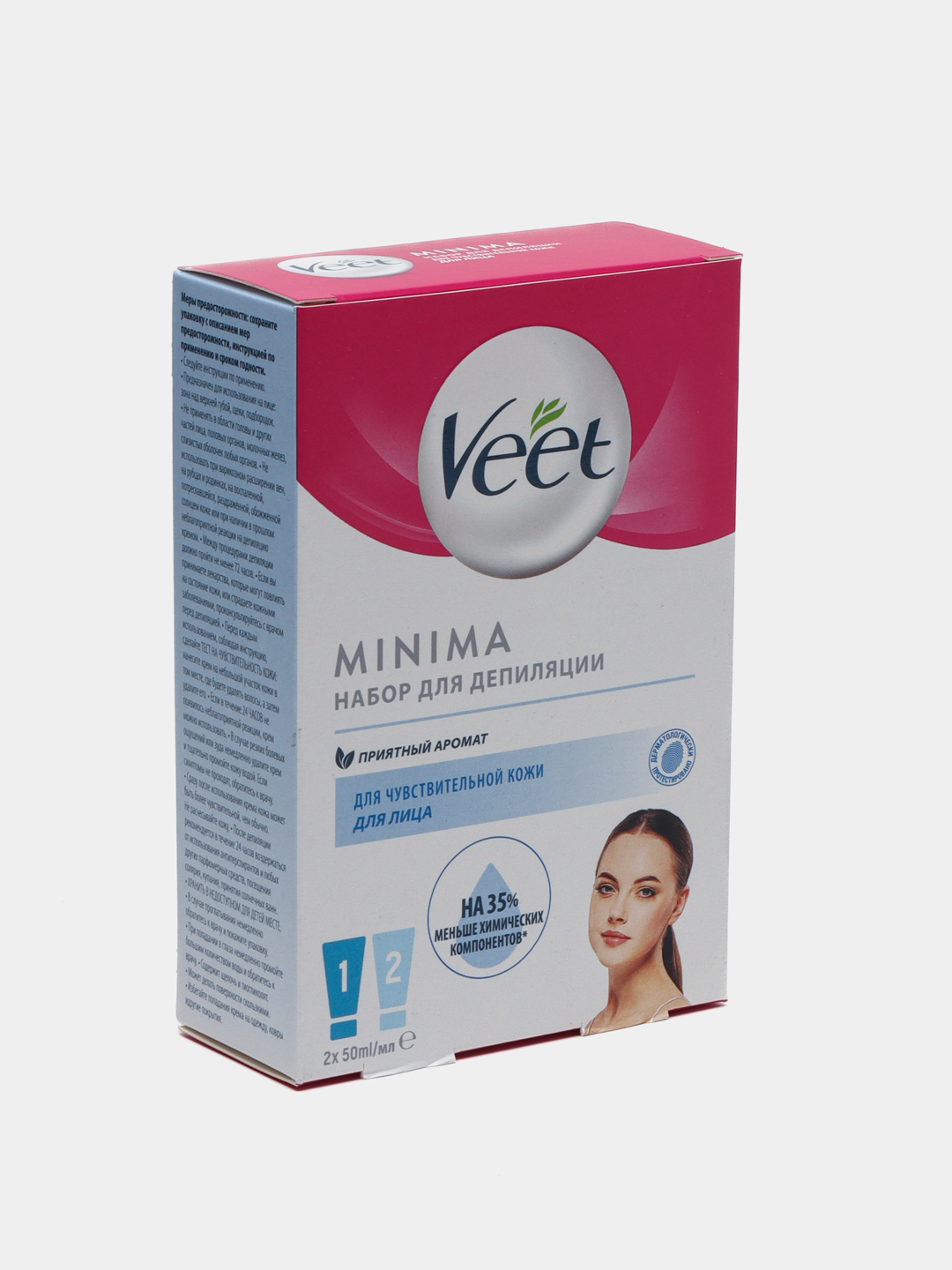 Набор для депиляции зоны лица Veet, 50 мл+50 мл купить по низким ценам ...