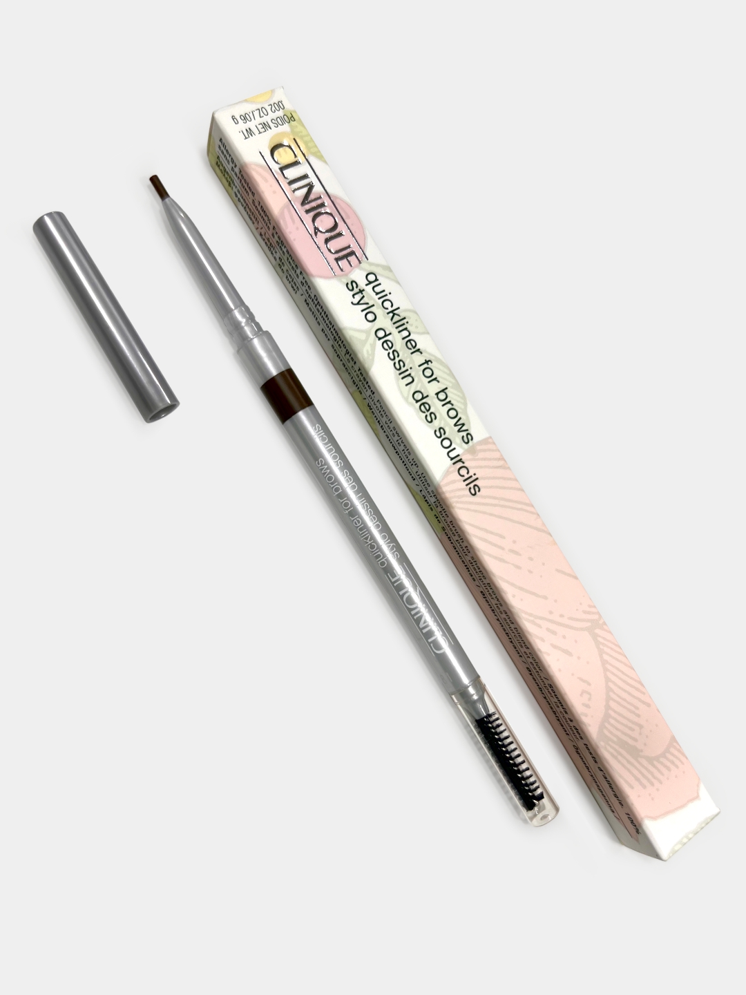 Карандаш для бровей CLINIQUE QUICKLINER FOR BROWS 02 Soft Chestnut, мягкий каштан 0.8 г - 