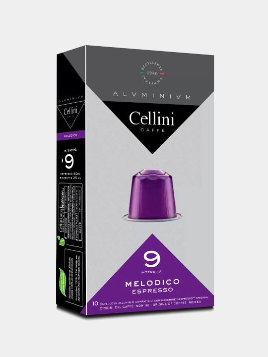 Qahva kapsulalarda Cellini Melodico Nespresso № 9