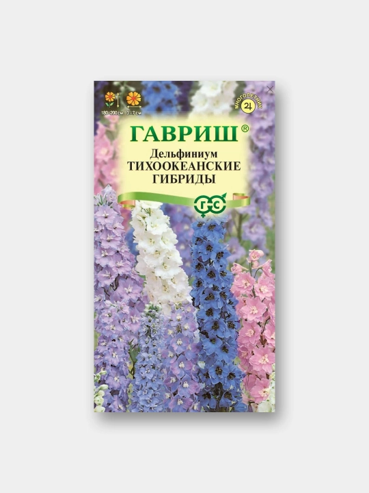 Delphinium urug'lari tinch okeani, aralashmasi, 0.05 g, Gavrish, gullar to'plami