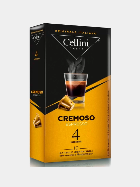 Qahva kapsulalarda Cellini Nespresso Cremoso, 10 kapsula