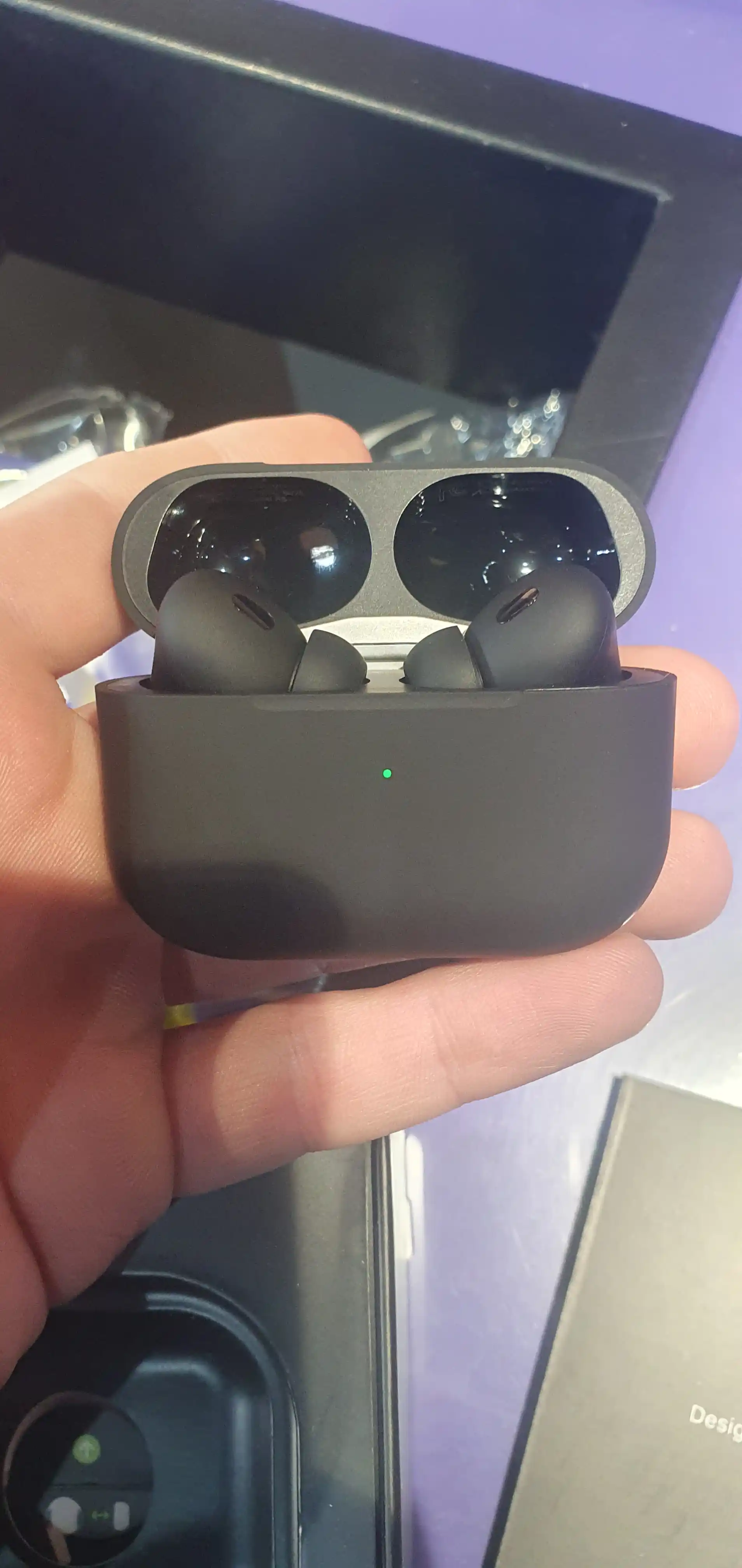 Simsiz quloqchinlar Pods Pro, qora mat
