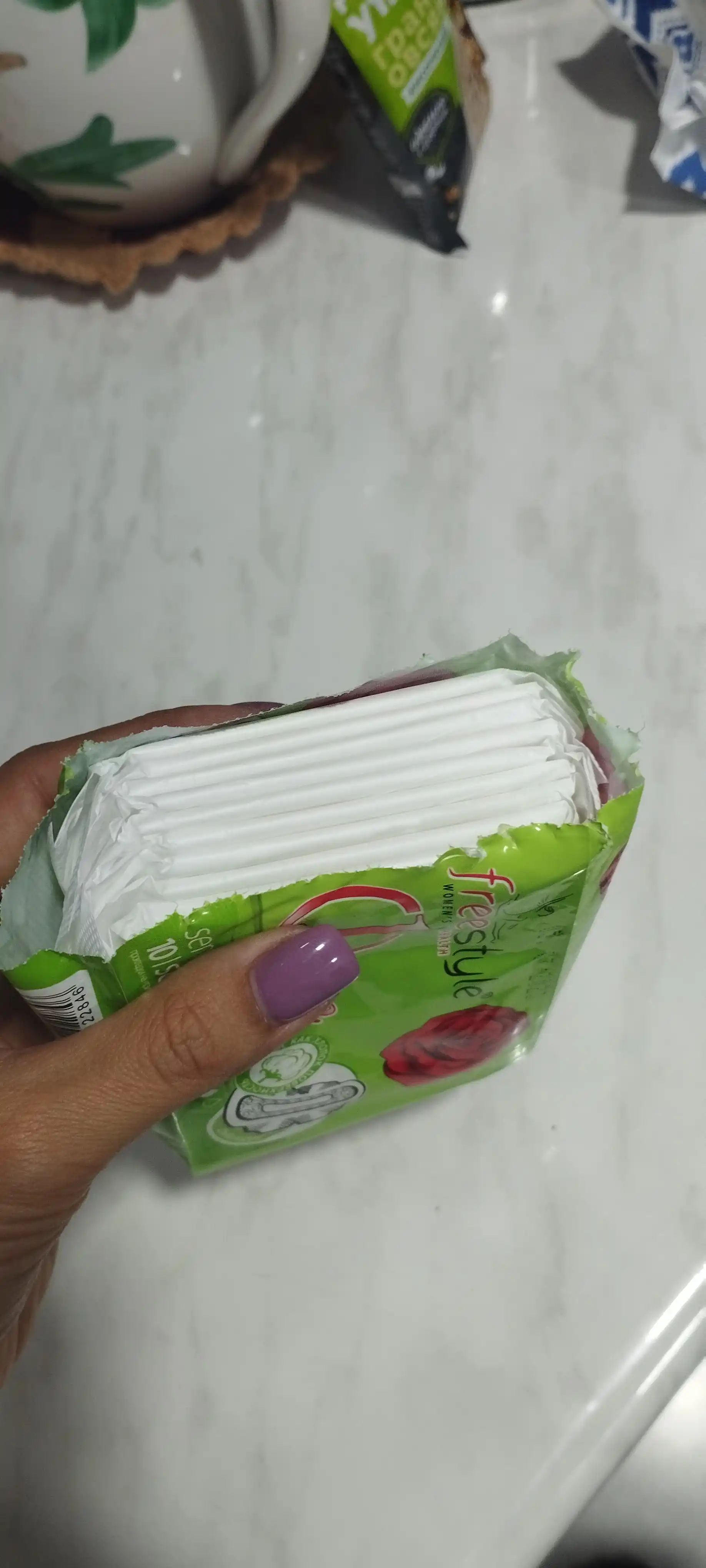 Ayollar gigiyenik prokladkalari Free Style One sensitive super, 10 dona