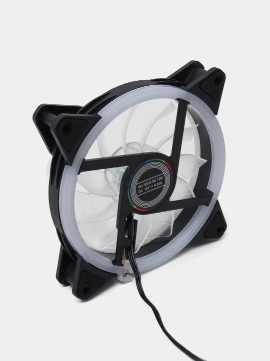 Kompyuter sovutish ventilyatori, 120 mm, yuqori havo oqimi, RPM, 12V, DC. LED yorug'lik bilan