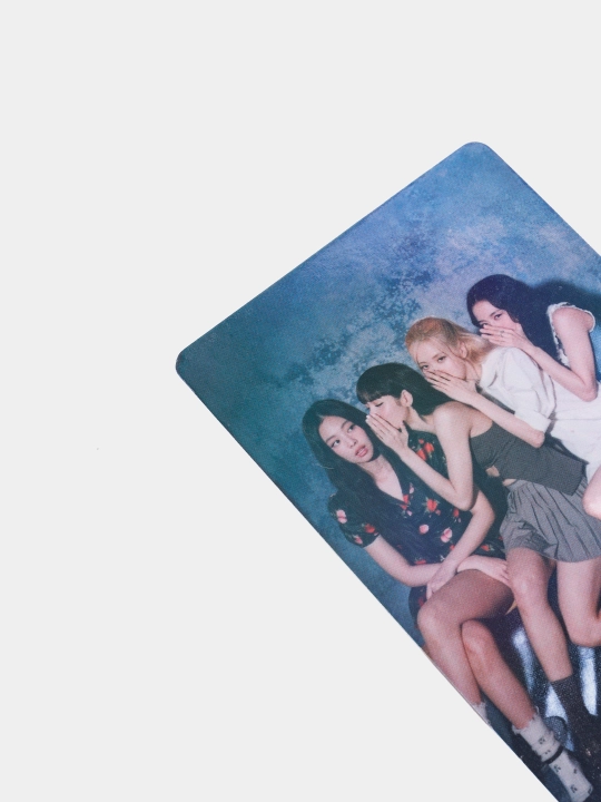 Глиттерные фотокарты с участниками группы Blackpink