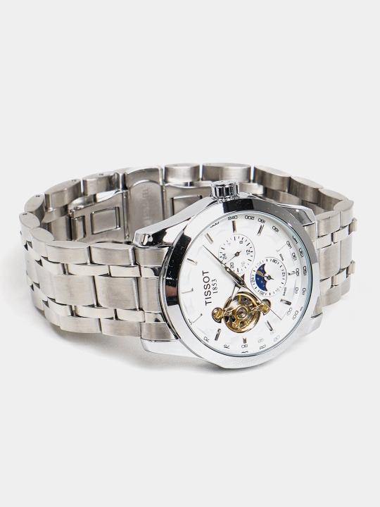 Mexanik qo'l soat Tissot 1853, sovg'a qutisida, erkaklar uchun, klassik korinishda