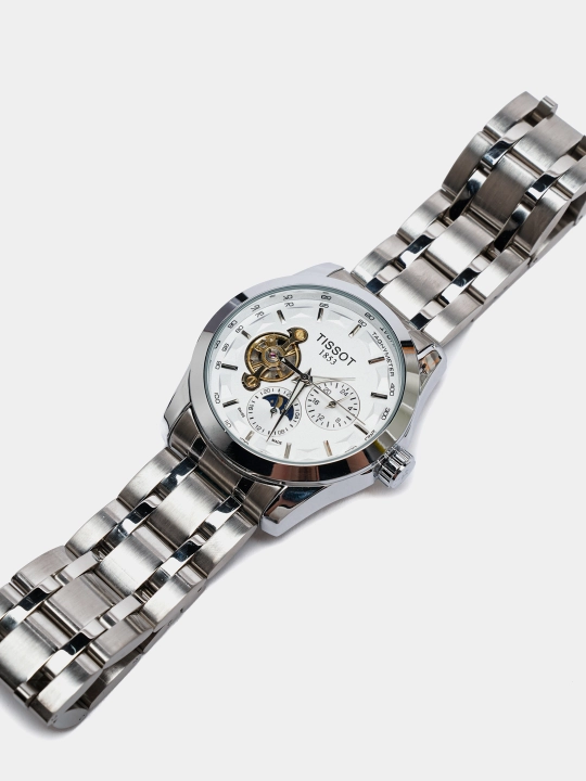 Mexanik qo'l soat Tissot 1853, sovg'a qutisida, erkaklar uchun, klassik korinishda