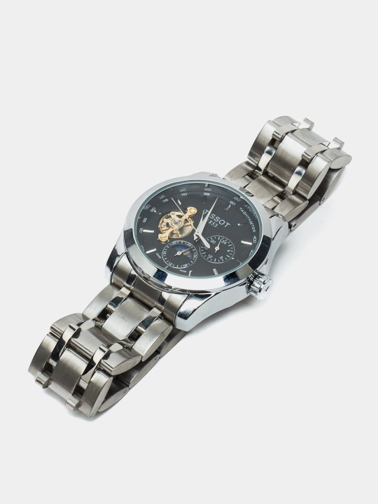 Mexanik qo'l soat Tissot 1853, sovg'a qutisida, erkaklar uchun, klassik korinishda