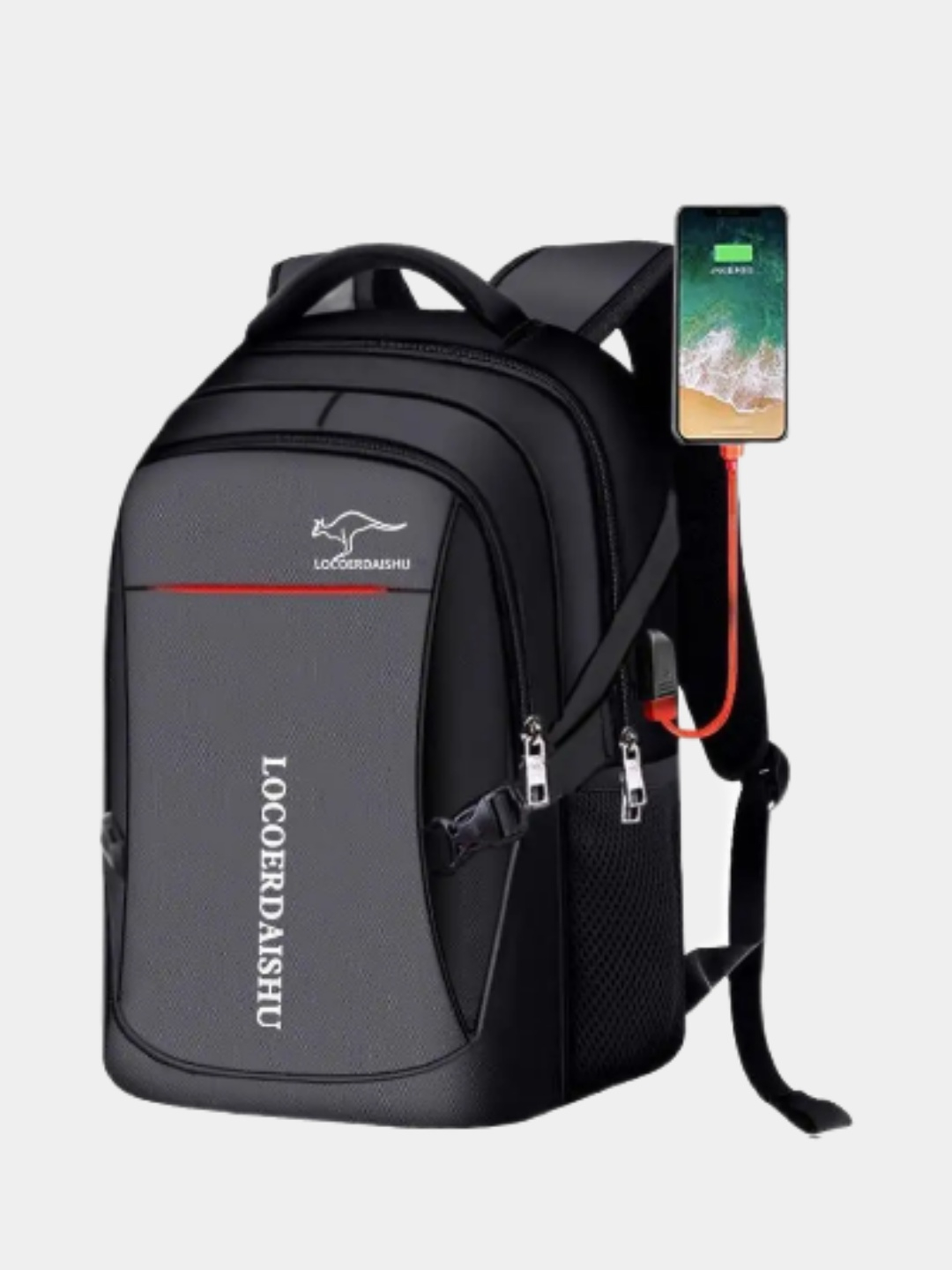 Рюкзак мужской с USB-зарядкой, влагонепроницаемый купить по низким ...